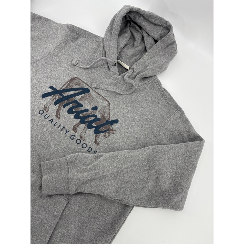 Ariat Real Glazing Hood Mens Gray Graphic Pullover Hoodie 10046454